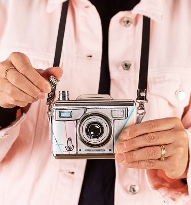 Multi Colour Retro Camera Hip Flask from House Of Disaster Multi Colour Retro Camera Hip Flask from House Of Disaster