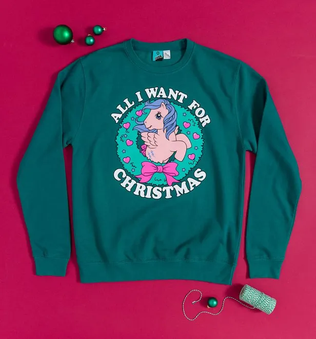 My Little Pony All I Want For Christmas Jade Sweater
