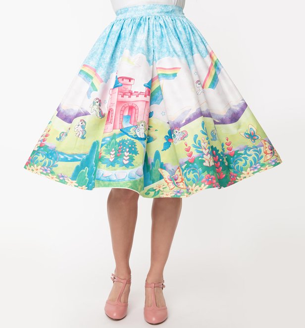My Little Pony Castle Scene Skirt from Unique Vintage