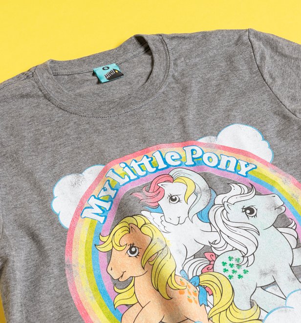 Official My Little Pony Cloud Scene Grey Marl T-Shirt
