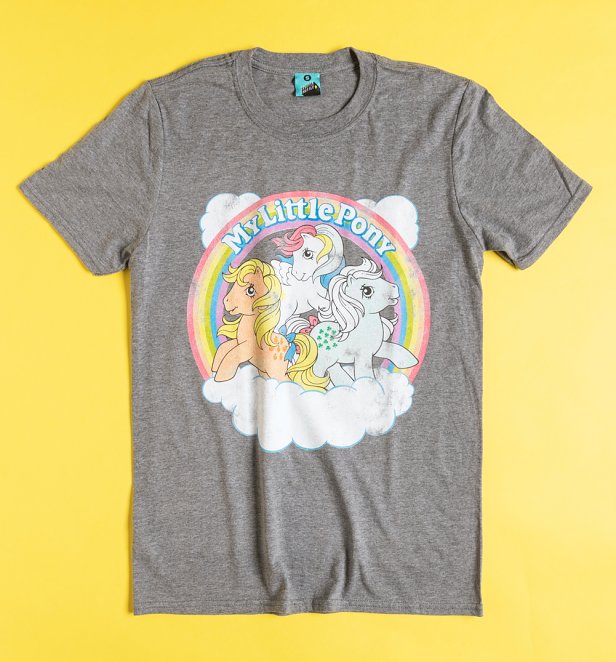 My Little Pony Cloud Scene Grey Marl T-Shirt