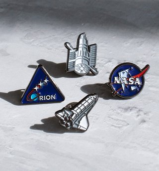 NASA Enamel Pin Badge Set