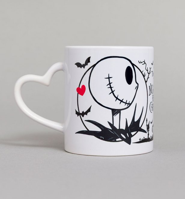 Disney The Nightmare Before Christmas Jack and Sally Heart Handle Mug Disney The Nightmare Before Christmas Jack and Sally Heart Handle Mug