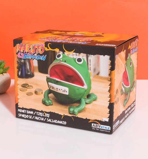 Salvadanaio Gama-chan Naruto Shippuden - In PVC E ABS, 14.5x14.5x17cm, Portafoglio Transformabile - Foto 9