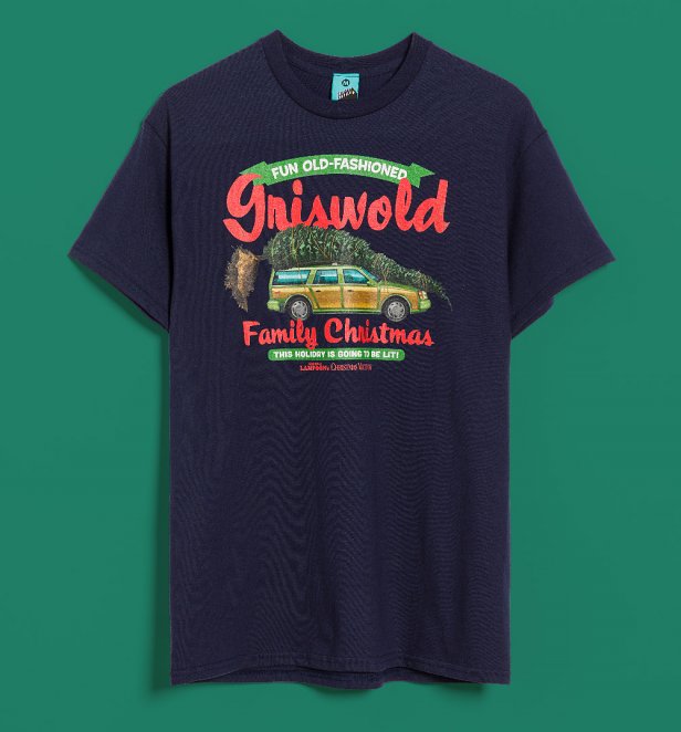 National Lampoon Griswold Family Christmas Navy T-Shirt National Lampoon Griswold Family Christmas Navy T-Shirt