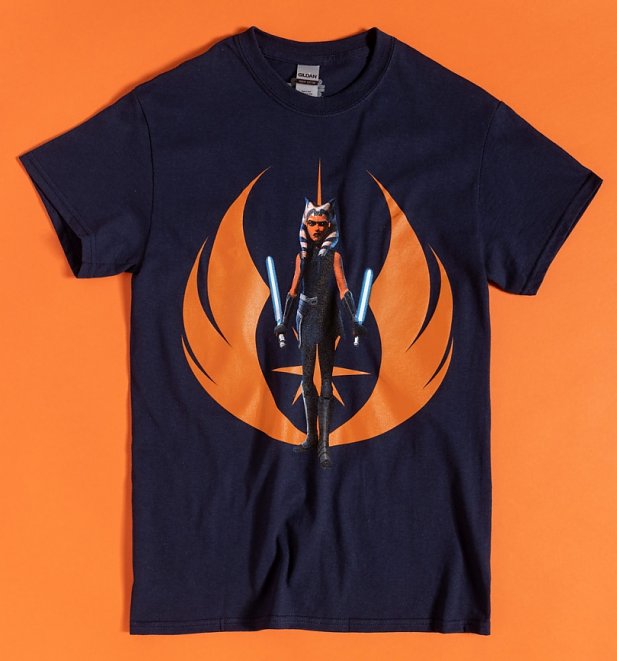 Navy Blue Star Wars Ahsoka Tano T-Shirt Navy Blue Star Wars Ahsoka Tano T-Shirt