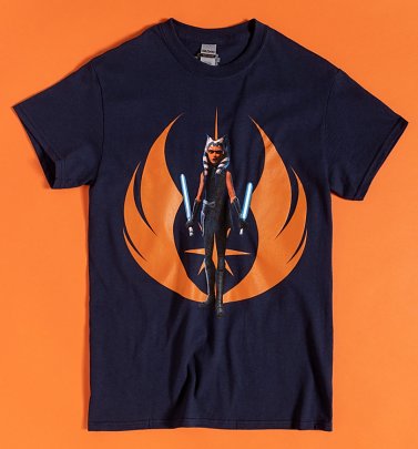Navy Blue Star Wars Ahsoka Tano T-Shirt Navy Blue Star Wars Ahsoka Tano T-Shirt