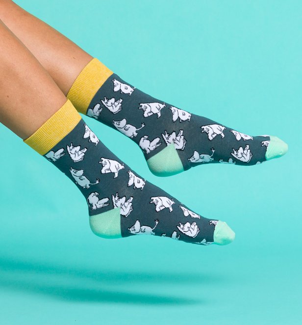 Navy Moomin Socks