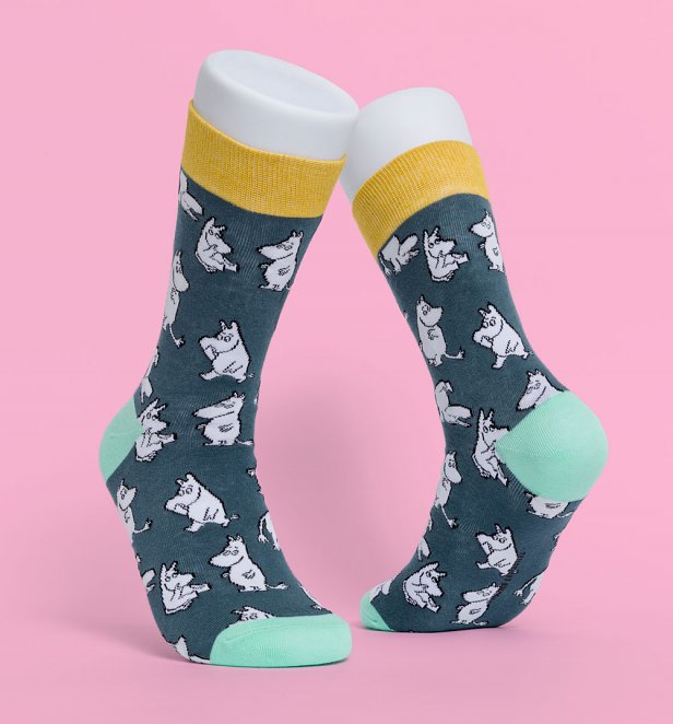 Moomin Navy Socks from House Of Disaster Moomin Navy Socks from House Of Disaster
