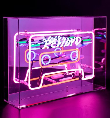 Neon Cassette Acrylic Box Light Neon Cassette Acrylic Box Light