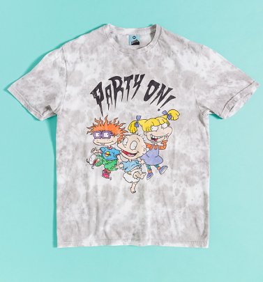 Rugrats Party On Grey Tie Dye T-Shirt