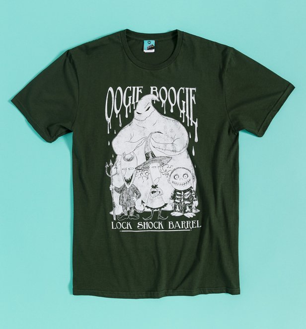 Disney The Nightmare Before Christmas Oogie Boogie Green T-Shirt Disney The Nightmare Before Christmas Oogie Boogie Green T-Shirt
