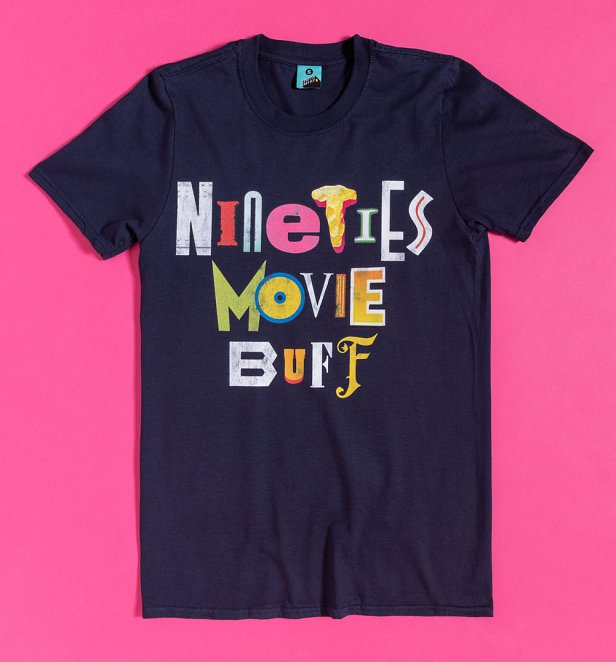 Nineties Movie Buff Navy T-Shirt