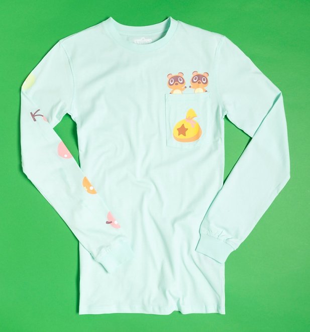 Nintendo Animal Crossing Timmy and Tommy Long Sleeve T-Shirt from Cakeworthy Nintendo Animal Crossing Timmy and Tommy Long Sleeve T-Shirt from Cakeworthy