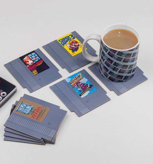Nintendo NES Cartridge Set Of 8 Coasters Nintendo NES Cartridge Set Of 8 Coasters