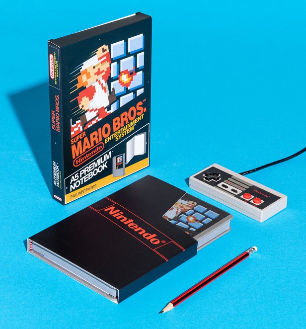 Nintendo NES Super Mario A5 Notebook