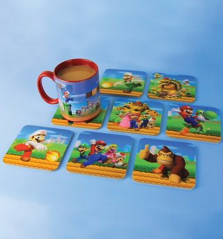 Nintendo Super Mario Brothers 3D Coasters Nintendo Super Mario Brothers 3D Coasters