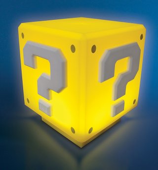 Nintendo Super Mario Brothers Mini Question Block Light Nintendo Super Mario Brothers Mini Question Block Light