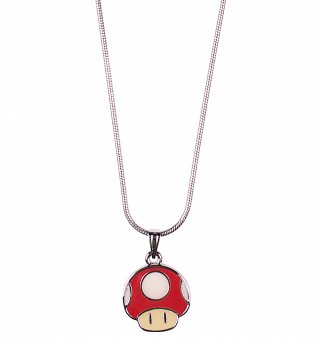 Nintendo Super Mario Brothers Mushroom Pendant Necklace Nintendo Super Mario Brothers Mushroom Pendant Necklace