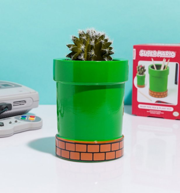Nintendo Super Mario Pipe Desk Tidy and Planter