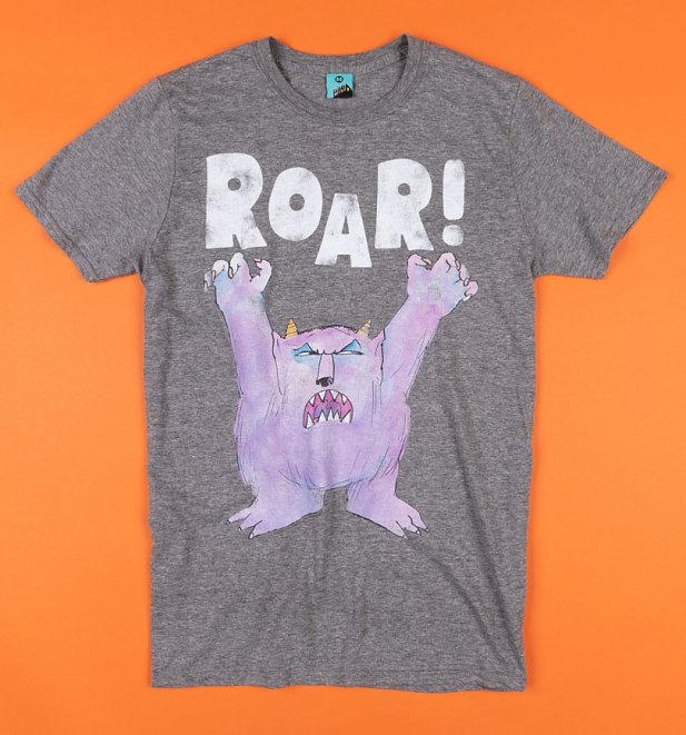 Not Now Bernard Roar! Grey Marl T-Shirt