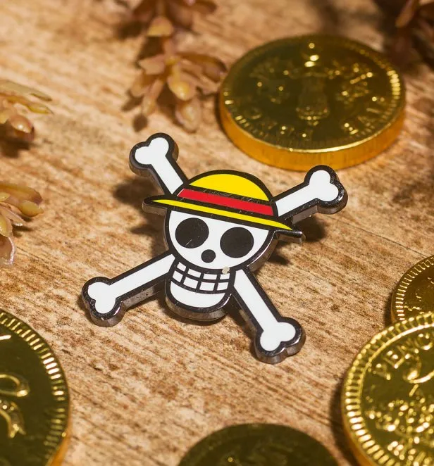 One Piece Skull Pin Badge