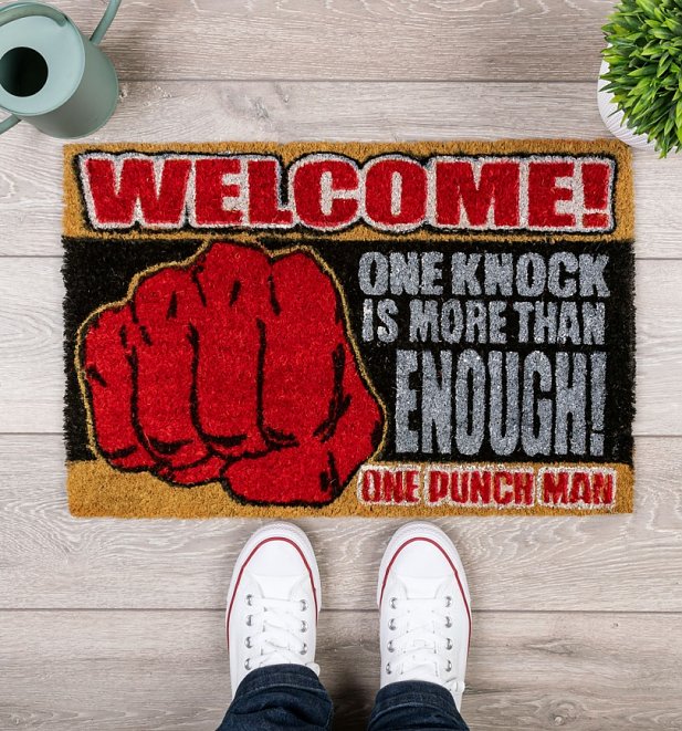 One Punch Man One Knock Door Mat One Punch Man One Knock Door Mat