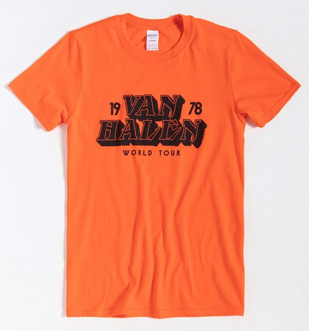 Orange Van Halen T-Shirt Orange Van Halen T-Shirt