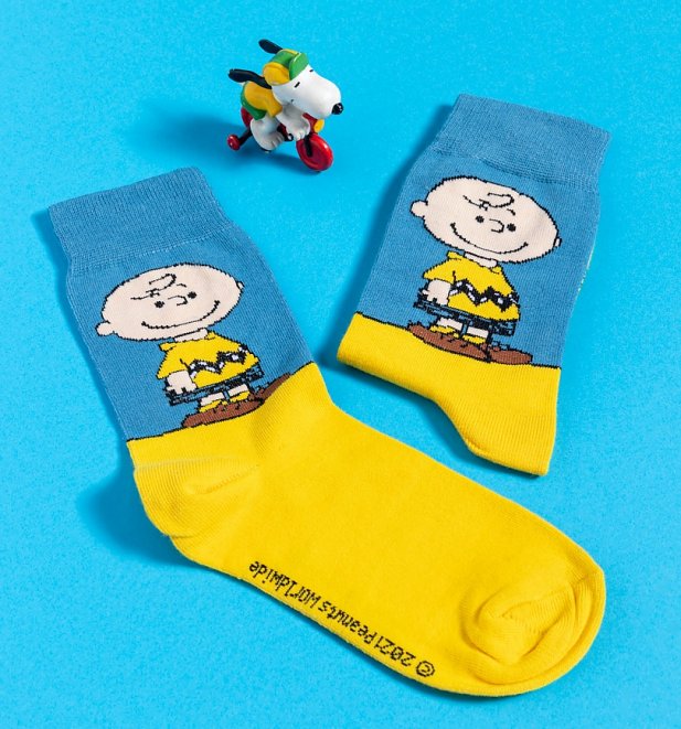 Organic Peanuts Charlie Brown Socks from Dedicated