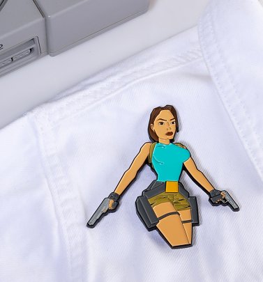 Original Tomb Raider Lara Croft Collectable Enamel Pin Badge Original Tomb Raider Lara Croft Collectable Enamel Pin Badge