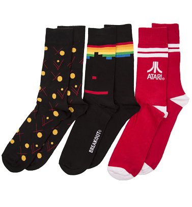 Pack Of Three Atari Socks Pack Of Three Atari Socks