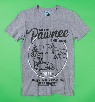 Parks And Rec Inspired City Of Pawnee Grey T-Shirt