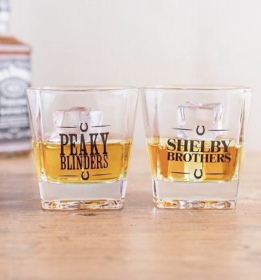Peaky Blinders Set Of Two Whiskey Glasses Peaky Blinders Set Of Two Whiskey Glasses