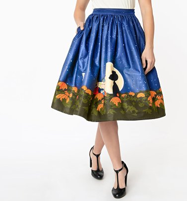 Peanuts Pumpkin Patch Gellar Skirt from Unique Vintage Peanuts Pumpkin Patch Gellar Skirt from Unique Vintage