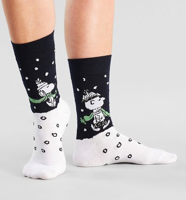 Peanuts Snoopy Christmas Organic Socks from Dedicated