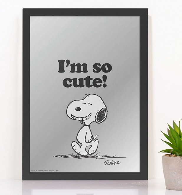 Peanuts Snoopy I'm So Cute Mirror Peanuts Snoopy I'm So Cute Mirror
