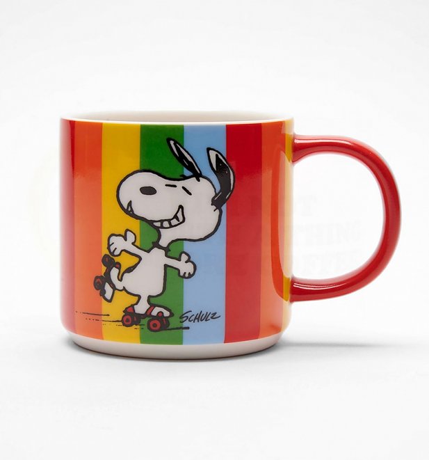 Peanuts Snoopy Let The Good Times Roll Rainbow Mug Peanuts Snoopy Let The Good Times Roll Rainbow Mug