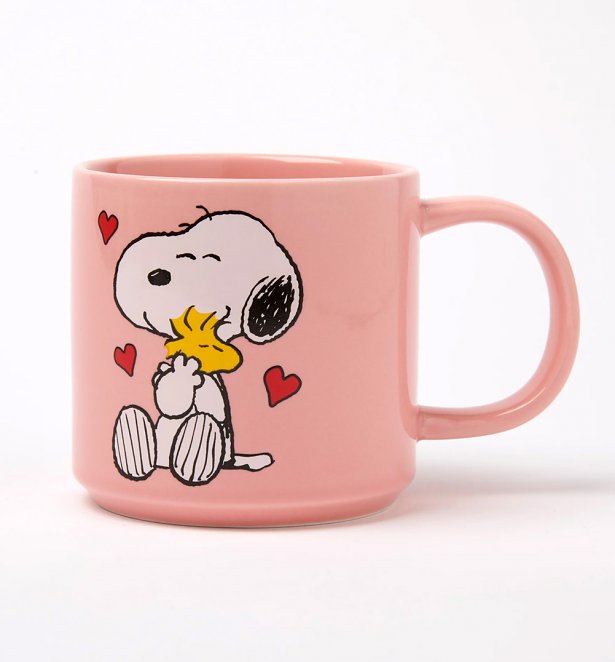Peanuts Snoopy Love Song Pink Mug Peanuts Snoopy Love Song Pink Mug