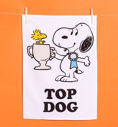 Peanuts Snoopy Top Dog Tea Towel