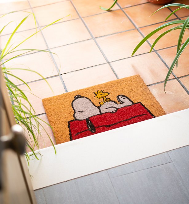Peanuts Snoopy and Woodstock Doormat