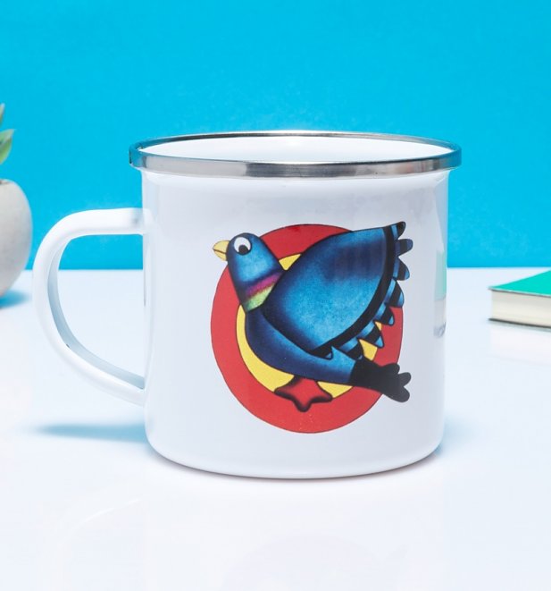Pigeon Street Enamel Mug Pigeon Street Enamel Mug