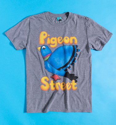 Pigeon Street Logo Grey Marl T-Shirt Pigeon Street Logo Grey Marl T-Shirt