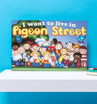Pigeon Street Metal Sign Pigeon Street Metal Sign
