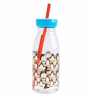 Pingu Bottle With Straw Pingu Bottle With Straw