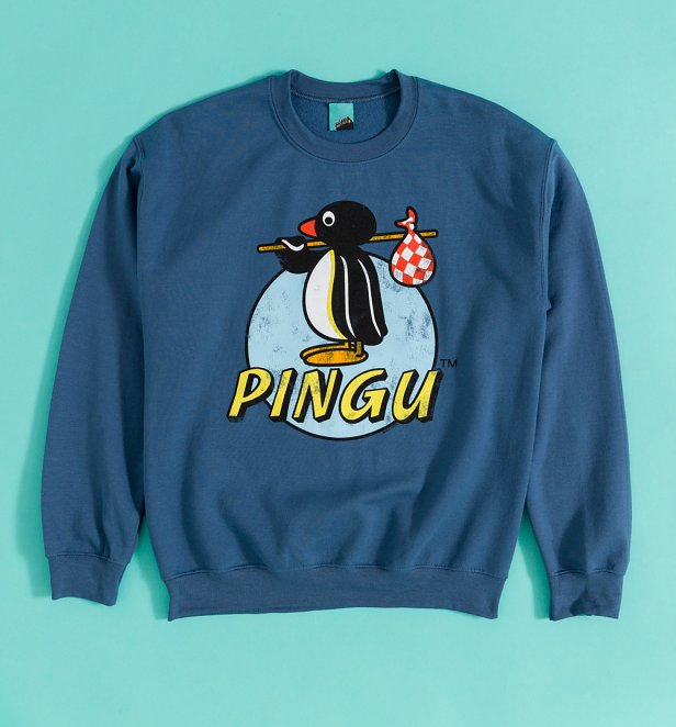 Pingu Classic Logo Indigo Blue Sweater