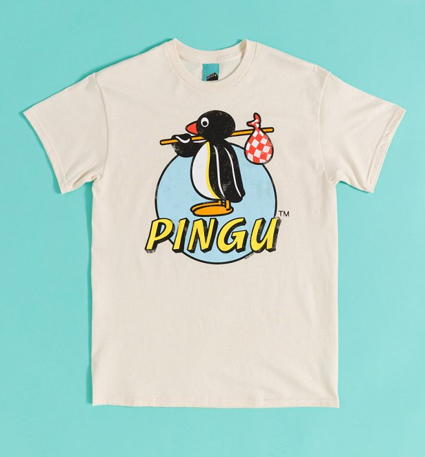 Pingu Classic Logo Natural T-Shirt