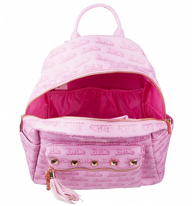 Pink Barbie Logo Backpack
