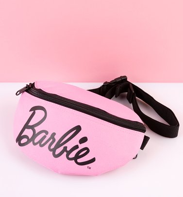Pink Barbie Logo Bum Bag from Spiral Pink Barbie Logo Bum Bag from Spiral