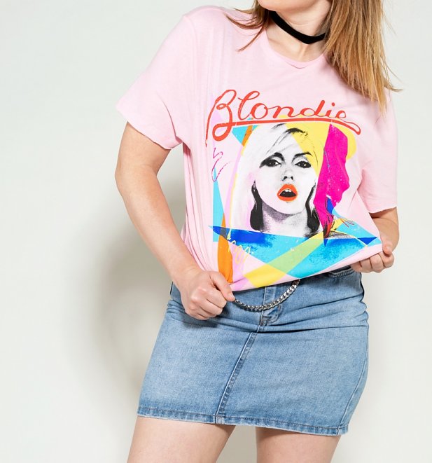 Pink Blondie Ahoy 80s T-Shirt from Amplified