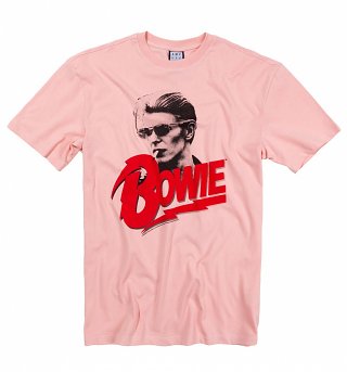 Pink New Romantic David Bowie T-Shirt from Amplified Pink New Romantic David Bowie T-Shirt from Amplified
